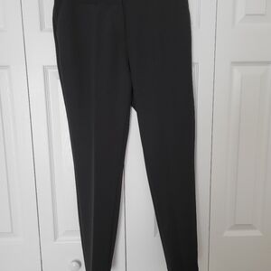 Women's Black Straight Leg Pants with Comfort Fit